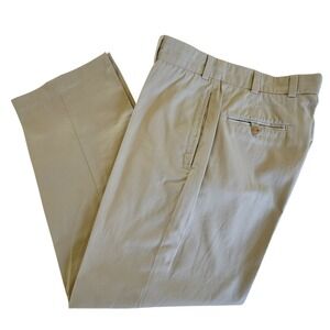 Bills Khakis M2 Trousers Mens 32 Khaki Tan Flat Front Straight Leg Made in USA